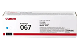 Картридж лазерный Canon 067C 5101C002 бар.в компл. (1250стр.) для Canon LBP631/633/MF651/655 голубой