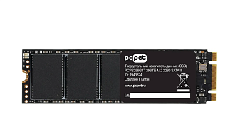 Накопитель SSD M.2 256Gb PC Pet PCPS256G1T (SATA, 520/450 Мбайт/сек) OEM
