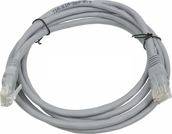 Кабель патч-корд .Patch cord кат.5e  5.0м, Cablexpert, многожильный, серый