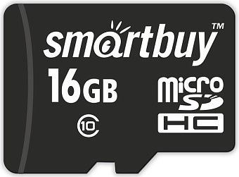 Карта памяти microSD 16Gb SmartBuy Class 10