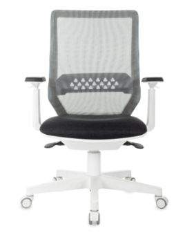 Кресло Бюрократ MC-W611N (сетка/ткань, синхромеханизм качания, крестовина пластик, до 120 кг) Темно-серый