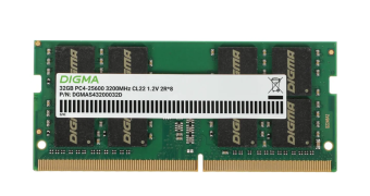 Модуль памяти SODIMM DDR4 32Gb PC4-25600 3200MHz Digma