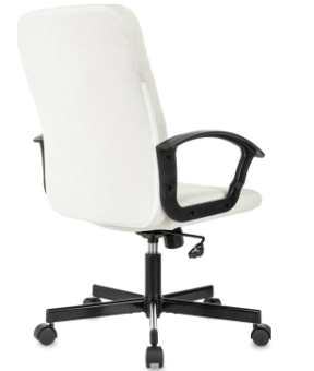 Кресло Бюрократ Triest Fabric (ткань, мех. качания, крест. металл, до 120 кг) молочный