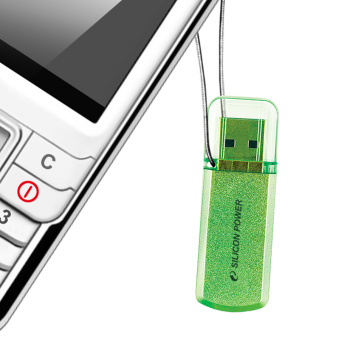 Флешка 32Gb Silicon Power Helios 101 USB green