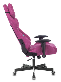 Кресло Zombie VIKING KNIGHT Fabric (ткань, мех. качания, крест. металл, до 150 кг) Малиновый