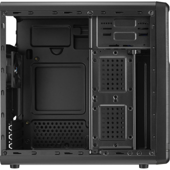 Корпус Aerocool Qs-182 (MiniTower, 2*USB2.0, 1*USB3.0, mATX, без БП) чёрный