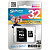 Карта памяти microSD .32Gb SiliconPower microSDHC CLASS 10 + адаптер SD