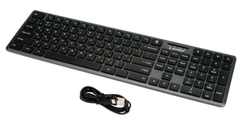Клавиатура беспроводная Gembird KBW-8460 Bluetooth Silent Grey