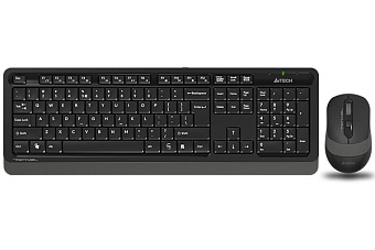 Комплект беспроводной (клавиатура+мышь) A4Tech Fstyler FG1010 Wireless Black-Grey