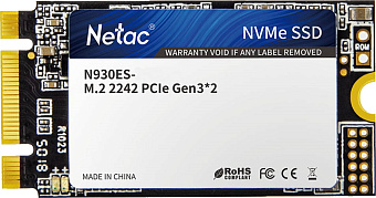 Накопитель SSD M.2 .512Gb Netac N930ES (2242, PCI-E 3.0 x2, 1650/1500 Мбайт/сек)