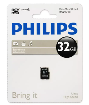 Карта памяти microSD 32Gb PHILIPS microSDHC Class 10