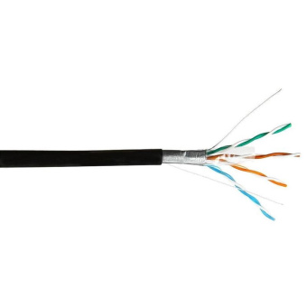 Кабель витая пара внешний 4 пары FTP кат.5e (метражом) медный с тросом StabNet