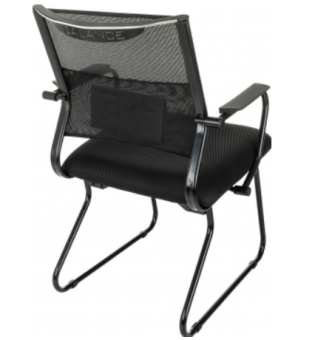 Кресло Бюрократ CH Balance-Av черный Elastic-102 TW-11 сетка/ткань полозья металл черный