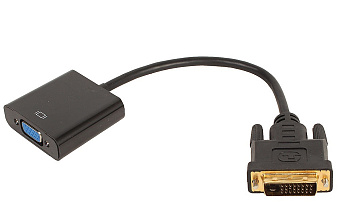 Кабель-переходник DVI-D (m) < - > VGA (f), Telecom TA491