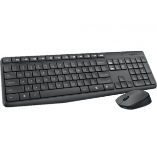 Комплект беспроводной (клавиатура+мышь) Logitech MK235 Wireless USB Grey