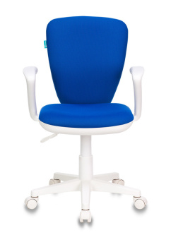 Кресло Бюрократ KD-W10AXSN (ткань, пружинно-винтовой мех. качания, крест. пластик, до 100 кг) синий