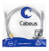 Кабель патч-корд .Patch cord кат.6  2.0м, серый