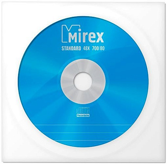 Диск CD-R 700 Mb Mirex 48x Standart (Бумажный конверт)