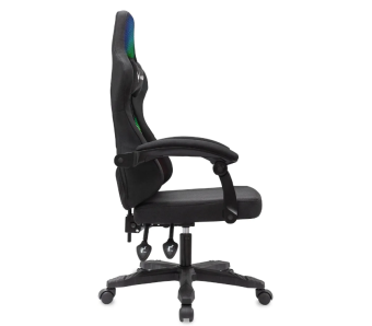 Кресло Knight Wolf RGB (ткань, фиксация наклона спинки в любом полож., крестов. пластик, до 120 кг) 