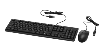 Комплект проводной (клавиатура+мышь) A4Tech KR-3330  черный