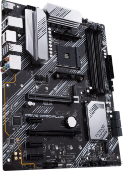 Материнская плата Socket AM4 ASUS PRIME B550-PLUS (B550) 4*DDR4 3*PCI-Ex1 2*PCI-Ex16 6*SATA 2*M.2 HD
