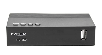 Тюнер TV Сигнал Эфир HD-250 DVB-T2, черный
