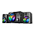 Акустическая система HIPER H-TR4(BK) FlameThrower PRO 2.1 RGB 2*3W+5W BT USB Jack 3,5 мм