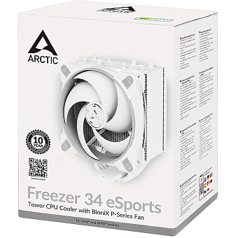 Кулер для процессора Arctic Freezer 34 eSports (4-pin, 1200/AM4, 200-2100 об/мин, 28 дБА, 200 Вт, Al
