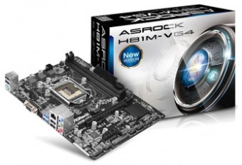 Материнская плата Socket-1150 ASRock H81M-VG4 (iH81) 2*DDR3 1*PCI-Ex16 1*PCI-Ex1 2*Sata VGA USB3.0 mATX