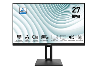 Монитор 27" MSI Pro MP271AP (IPS 1920x1080 1ms 100Hz VGA DP) черный