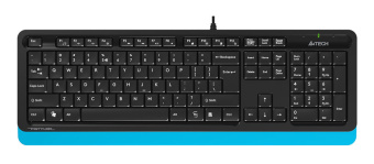 Клавиатура проводная A4Tech Fstyler FK10 черный-синий