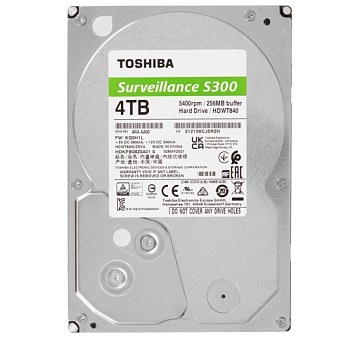 Жесткий диск SATA .4Tb Toshiba S300 5400rpm 256Mb SATA-3