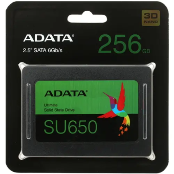 Накопитель SSD SATA .256Gb ADATA Ultimate SU650 (TLC, 520/450 Мбайт/сек)