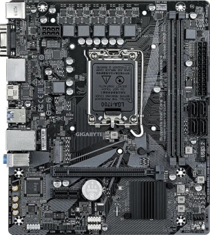 Материнская плата Socket-1700 Gigabyte H610M H V3 DDR4 (H610) 2*DDR4 M.2 HDMI VGA mATX