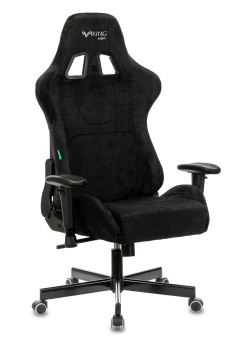 Кресло Zombie VIKING KNIGHT Fabric (ткань, мех. качания, крест. металл, до 150 кг) Черный