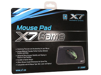 Коврик для мыши A4Tech X7 Pad X7-200MP Мини 250x200x3мм черный