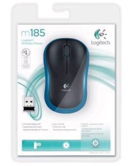 Мышь беспроводная Logitech M185 Wireless Dark-Blue
