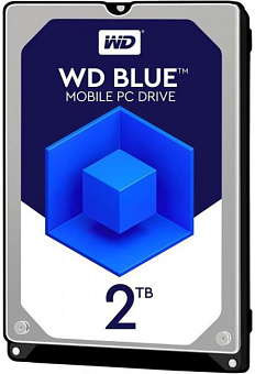 Жесткий диск_2.5" SATA 2Tb WD Blue 5400rpm 128Mb SATA-3