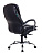 Кресло Бюрократ T-9950/BLACK-PU (эко.кожа. кожа, мех. качания, крест. металл хром) Черный