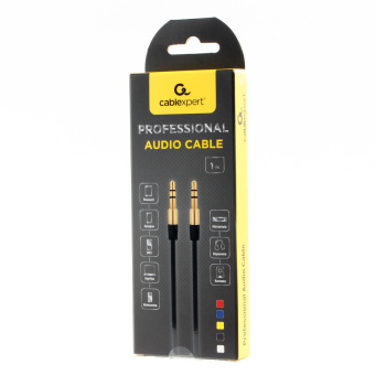 Кабель аудио-видео 3.5Jack (m) < - > 3.5Jack (m)  1.0м, Cablexpert, блистер, синий