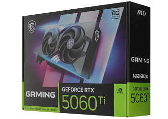 Видеокарта 16Gb MSI RTX 5060 Ti 16G GAMING OC (RTX5060Ti) GDDR7 128bit HDMI DP