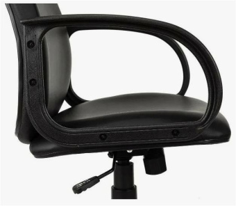 Кресло Бюрократ CH-808AXSN (эко.кожа, мех. качания, крест. пластик, до 120 кг) Черный