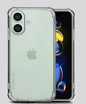 Чехол для смартфона Apple iPhone 16 6.1" - Gurdini Ultra Twin прозрачный