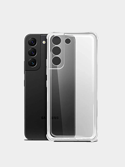 Чехол для смартфона Samsung Galaxy S22 - силиконовый прозрачный