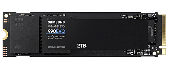Накопитель SSD M.2 2Tb Samsung 990 EVO (PCI-E 4.0 x4, 5000/4200 Мбайт/сек)
