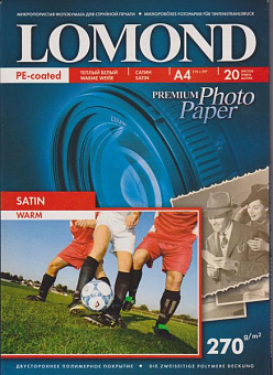 Бумага Lomond [A4] матовая "Сатин", 270гр/м2, 20л