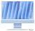Моноблок Apple iMac 24" 2024 M4  16G 512G 10-Core Blue (синий) (без RuStore)